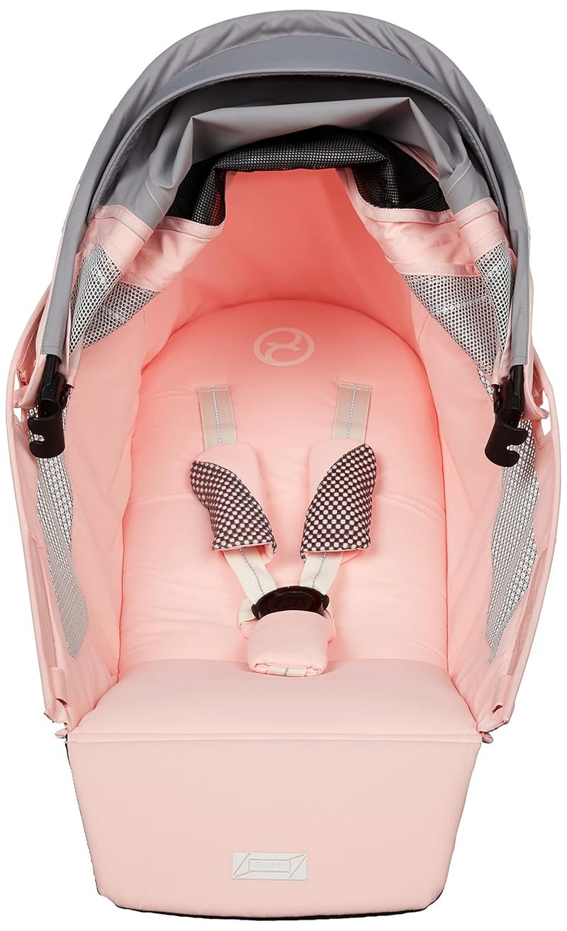 cybex AVI Jogging Stroller Seat Pack (Frame not Included),Compact Fold for Storage,Height-Adjustable Handlebar,One-Handed Steering,Rear-Wheel Suspension & Handbrake,For Infants 9 months+,Silver Pink - Image 2